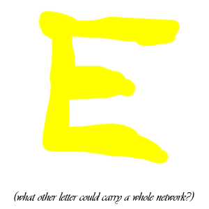 the letter e