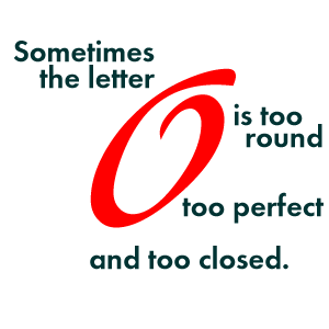 the letter o