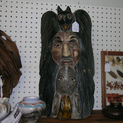 I would like this ceremonial tribal mask, please.