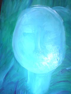 I used white for the underpinnings because it gives me a stark subcanvas to work on