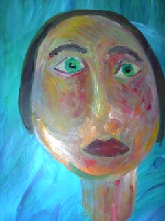 The oranges and reds are deliberate. They're her favorite colors.