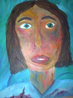 My cat jumps up to go nose-to-nose with the painting, and jumps away in disdain