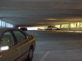 On weekdays, you have to be here by 7:05 am to get one of the cool topmost covered spots.