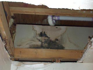 The big ol' hole in my bathroom ceiling is still there. Three months later.